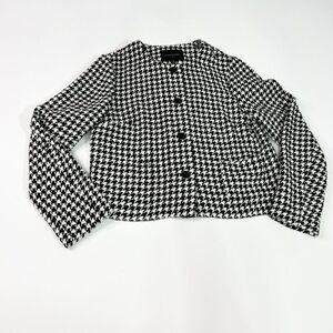 Banana Republic Black and White Houndstooth Jacket
